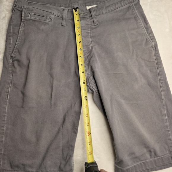 Levi's  Men's Gray Denim Button Fly Shorts Roughly Size 32 or 34 Waist - Picture 6 of 14